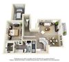 1 Bed 1 Bath Large (With Garage)